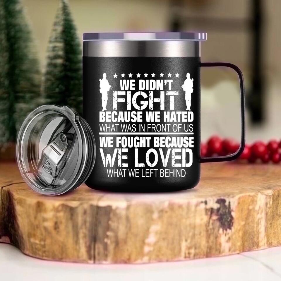 Personalized US Solider/ Veteran With Your Unit Logo Laser Handle Cup Printed 22DEC-HY08