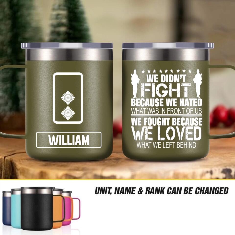 Personalized UK Solider/ Veteran With Your Unit Logo Laser Handle Cup Printed 22DEC-HY08