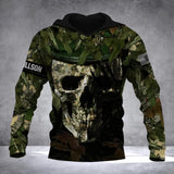 Personalized Austrian Veteran/Solider Camo Hoodie 3D Printed QTDT0912