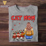 Personalized Cat Mom Christmas Tshirt Printed 22DEC-DT09