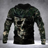 Personalized French Veteran/Solider Camo Hoodie 3D Printed QTDT0912
