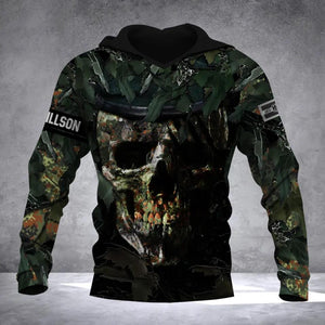 Personalized German Veteran/Solider Camo Hoodie 3D Printed QTDT0912