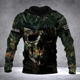 Personalized German Veteran/Solider Camo Hoodie 3D Printed QTDT0912