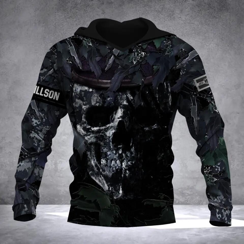 Personalized German Veteran/Solider Camo Hoodie 3D Printed QTDT0912