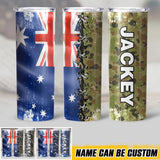 Personalized Australian Veteran/Soldier Tumbler 30Oz Printed 22DEC-HQ09