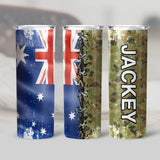 Personalized Australian Veteran/Soldier Tumbler 30Oz Printed 22DEC-HQ09