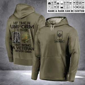 Personalized Canadian Solider/ Veteran Rank Camo Hoodie 3D Printed 22DEC-HQ09