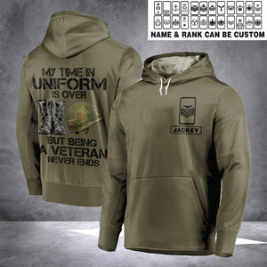 Personalized UK Solider/ Veteran Rank Camo Hoodie 3D Printed 22DEC-HQ09