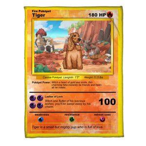 Personalized Image Dog Lover Pokepet Quilt Blanket Printed QTDT0912