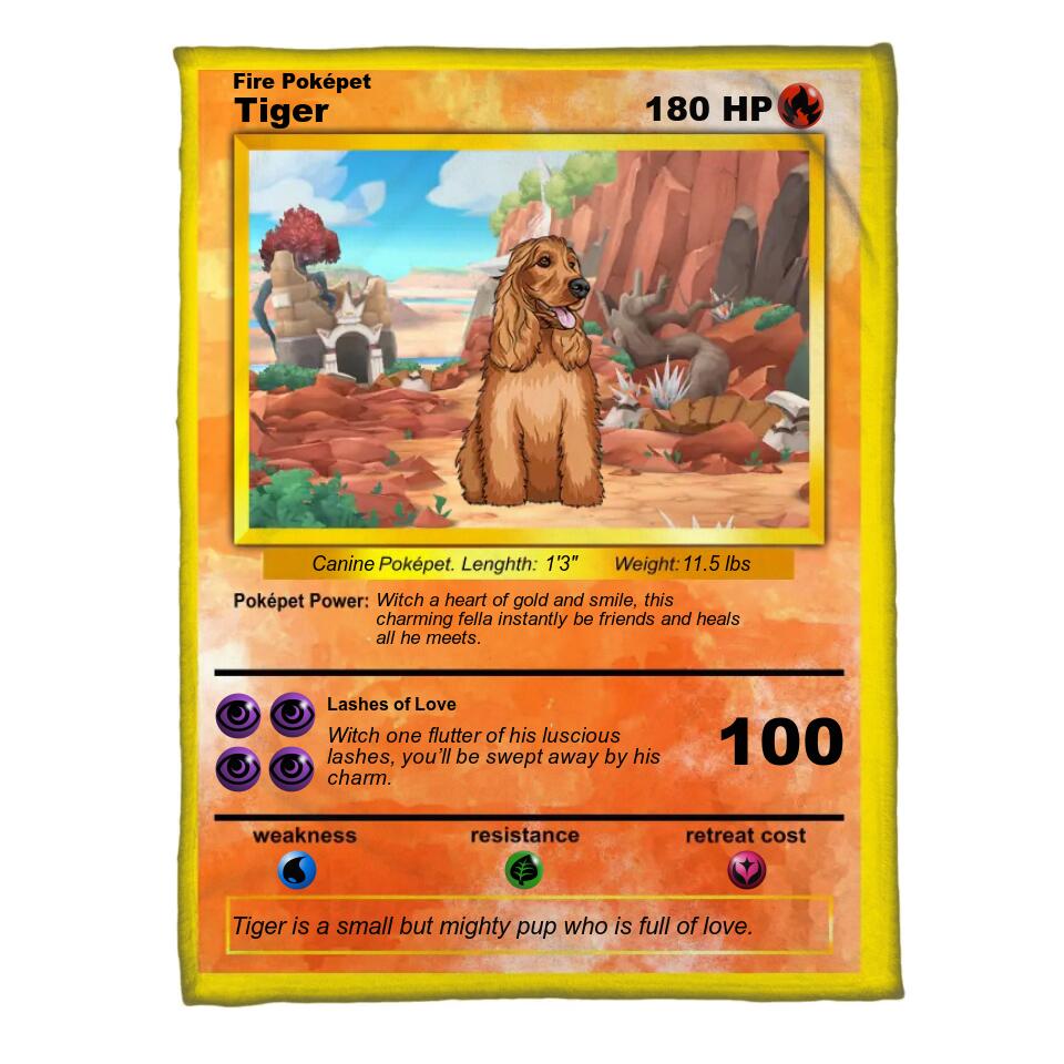 Personalized Image Dog Lover Pokepet Quilt Blanket Printed QTDT0912