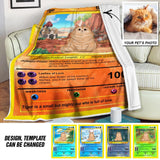 Personalized Image Cat Lover Pokepet Quilt Blanket Printed QTDT0912