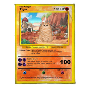 Personalized Image Cat Lover Pokepet Quilt Blanket Printed QTDT0912