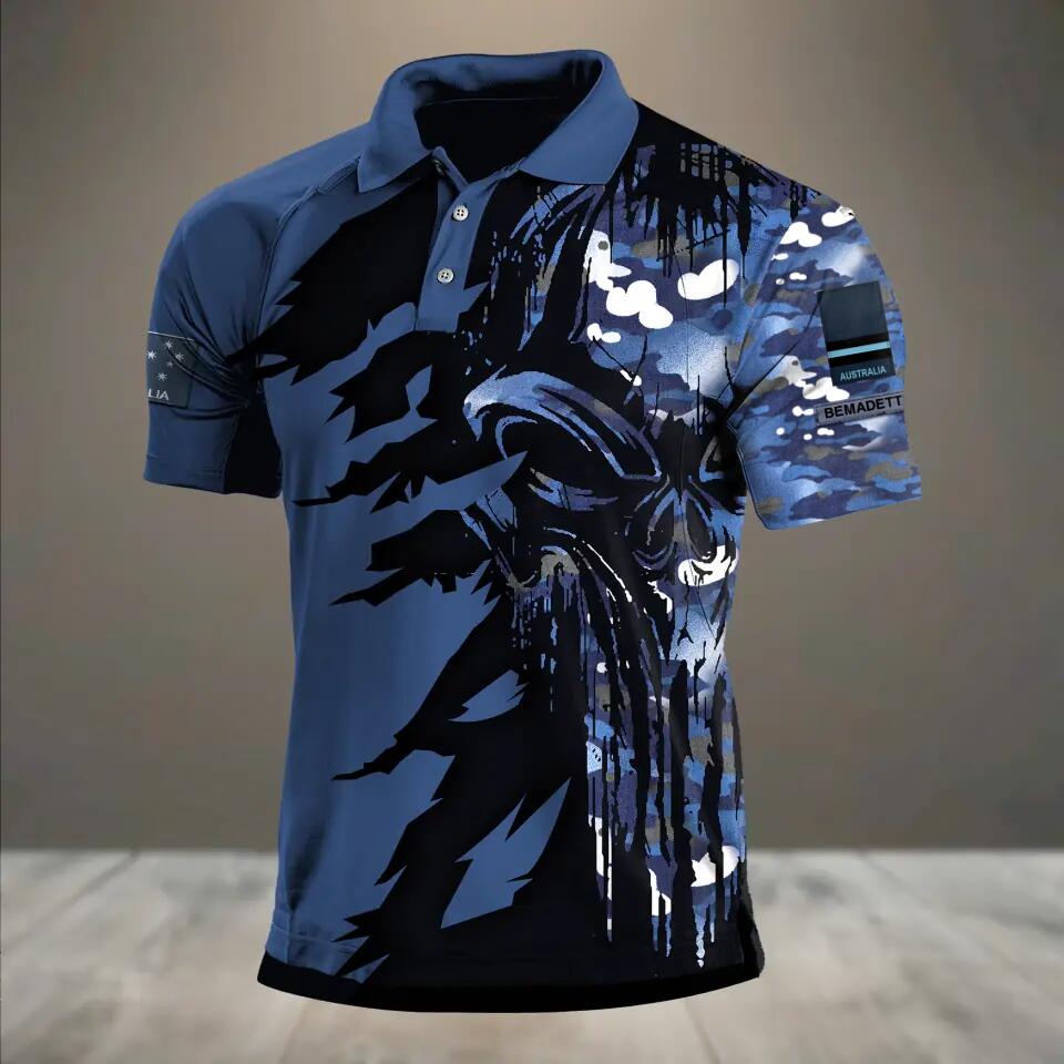 Personalized Australian Veteran/ Solider Rank Polo Shirts 3D Printed QTHQ1012