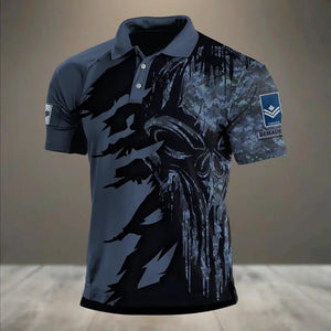 Personalized Canadian Veteran/ Solider Rank Polo Shirts 3D Printed QTHQ1012