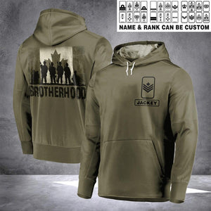 Personalized Canadian Solider/ Veteran Rank Camo Hoodie 3D Printed 22DEC-HQ10