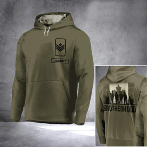 Personalized Canadian Solider/ Veteran Rank Camo Hoodie 3D Printed 22DEC-HQ10
