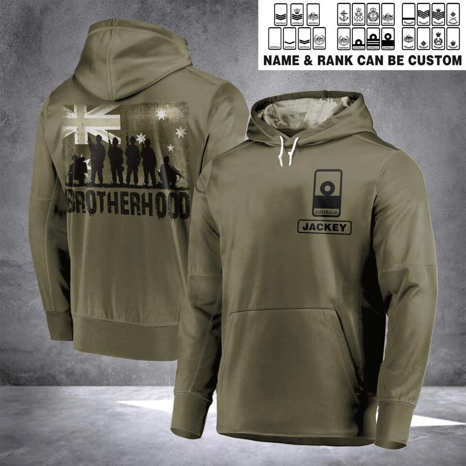 Personalized Australian Solider/ Veteran Rank Camo Hoodie 3D Printed 22DEC-HQ10