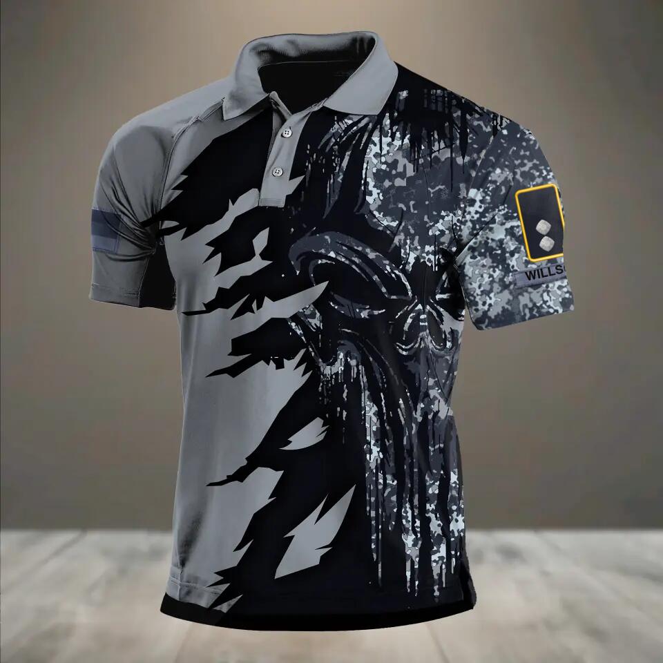 Personalized German Veteran/ Solider Rank Polo Shirts 3D Printed QTHQ1212