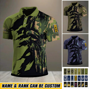 Personalized Norwegian Veteran/ Solider Rank Polo Shirts 3D Printed QTHQ1212