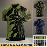 Personalized Norwegian Veteran/ Solider Rank Polo Shirts 3D Printed QTHQ1212