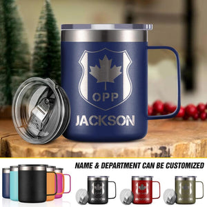 Personalized Canadian Solider/ Veteran With Your Department Laser Handle Cup Printed QTDT1212