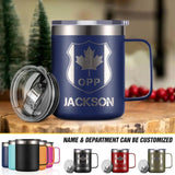 Personalized Canadian Solider/ Veteran With Your Department Laser Handle Cup Printed QTDT1212