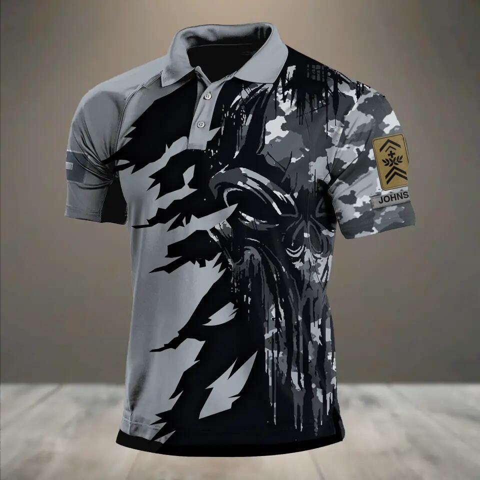 Personalized Swiss Veteran/ Solider Rank Polo Shirts 3D Printed QTHQ1212