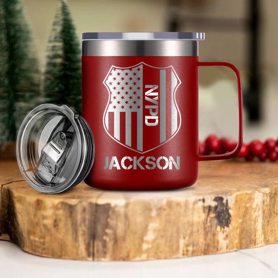 Personalized US Solider/ Veteran With Your Department Laser Handle Cup Printed QTDT1212