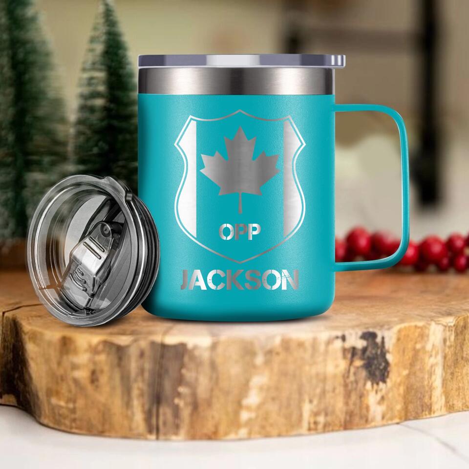 Personalized Canadian Solider/ Veteran With Your Department Laser Handle Cup Printed QTDT1212