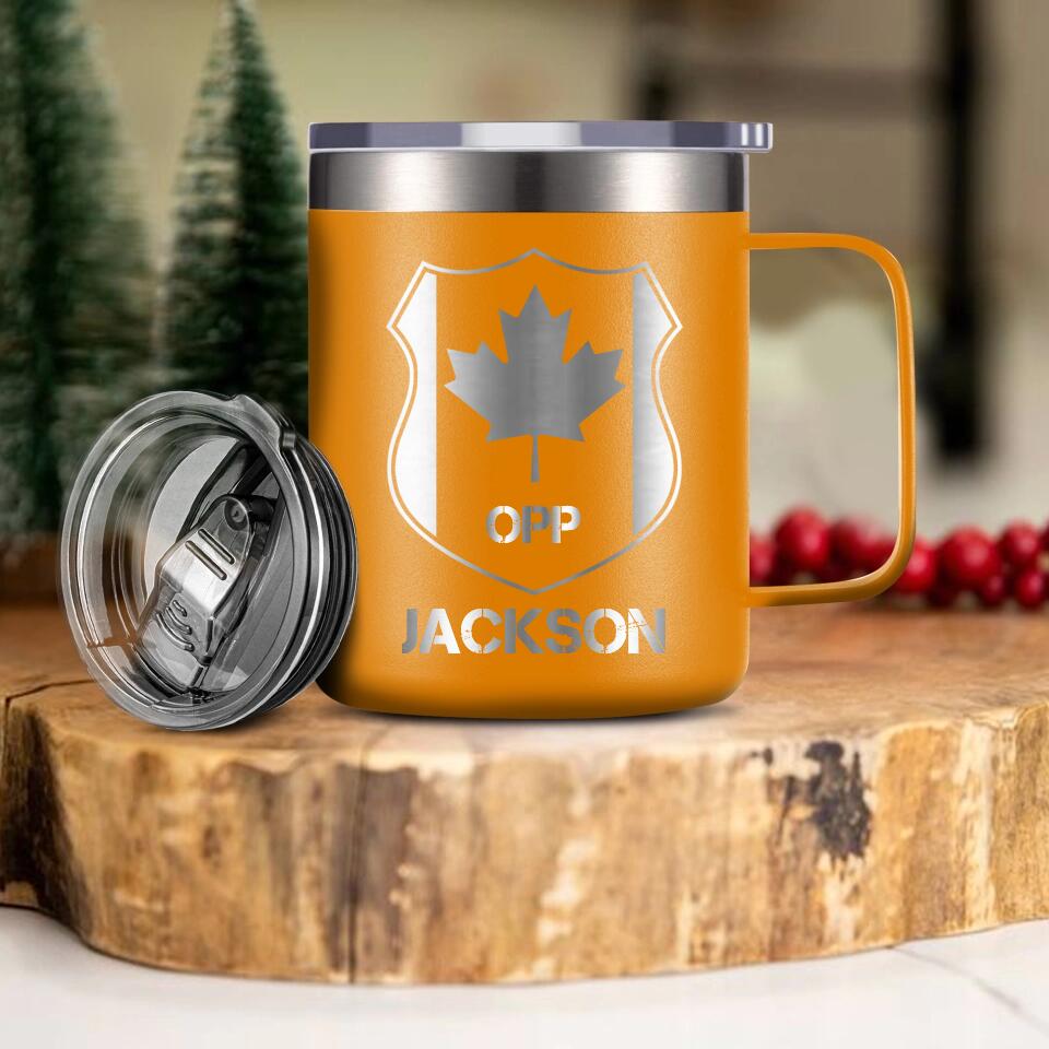 Personalized Canadian Solider/ Veteran With Your Department Laser Handle Cup Printed QTDT1212