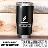 Personalized German Solider/ Veteran Rank Tumbler Printed 22DEC-HQ14