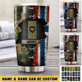 Personalized Norwegian Soldier/ Veteran Rank Camo Tumbler Printed QTHQ1412