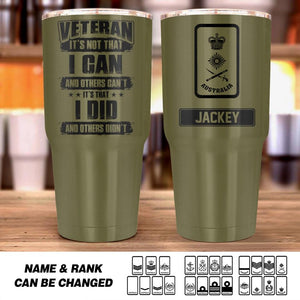 Personalized Australian Soldier/ Veteran With Rank Camo Tumbler 30oz Printed 22DEC-HQ14