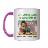 Personalized All I Need Is Coffee And My Dog Printed Accent Mug PNHQ1612