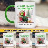 Personalized All I Need Is Coffee And My Dog Printed Accent Mug PNHQ1612