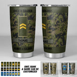 Personalized Finnish Soldier/ Veteran Once A Solider Always A Solider Tumbler Printed 22DEC-DT16