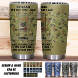 Personalized Australian Veteran It's Not That I Can And Others Can't Rank Camo Tumbler Printed 22DEC-HQ16