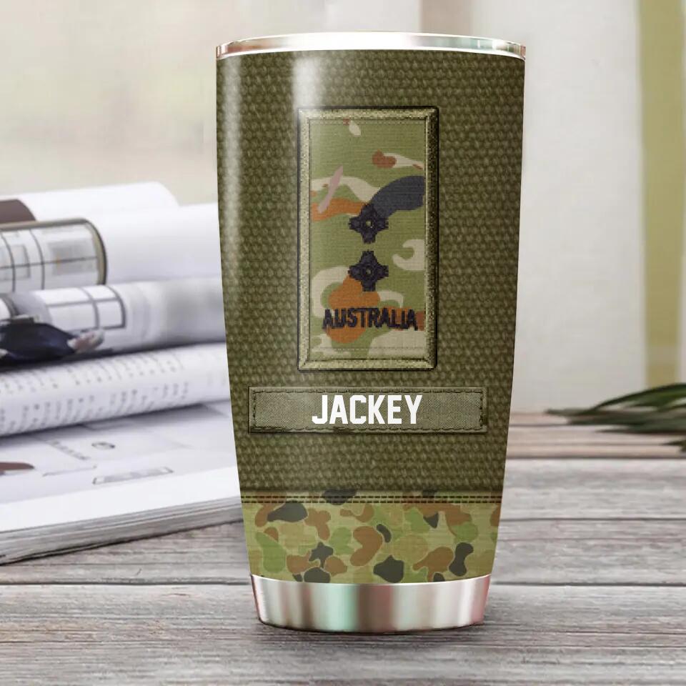 Personalized I Am An Australian Veteran My Oath Of Enlistment Has No Expiration Date CamoTumbler Printed QTHQ1912