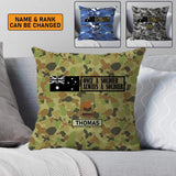 Personalized Once A Soldier Always A Soldier Australian Veterans/Soldier Camo Pillow Printed 22DEC-HY19
