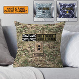 Personalized Once A Soldier Always A Soldier UK Veterans/Soldier Camo Pillow Printed 22DEC-HY19