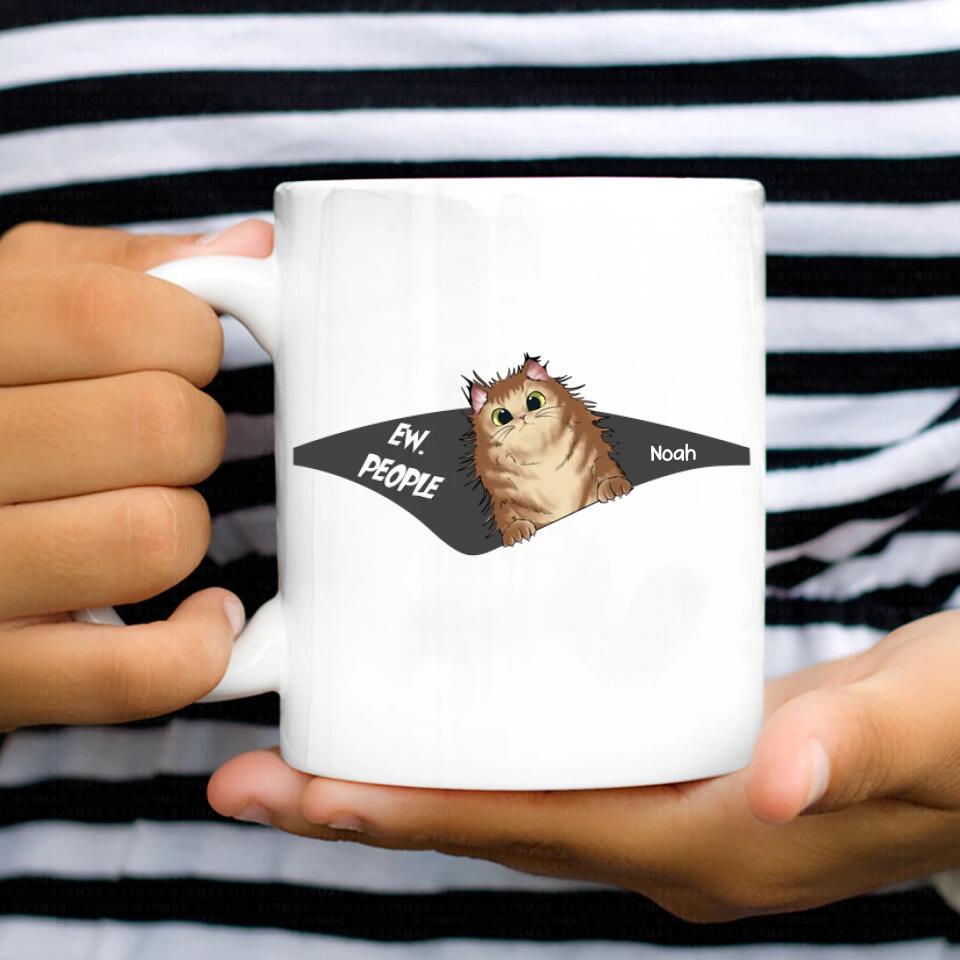 Personalized Cat Lover White Mug Printed QTHQ2012