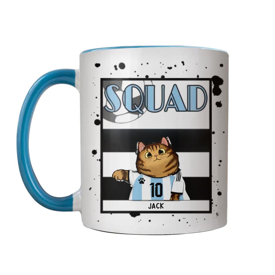 Personalized Cat Squad Printed Accent Mug PNHY2012
