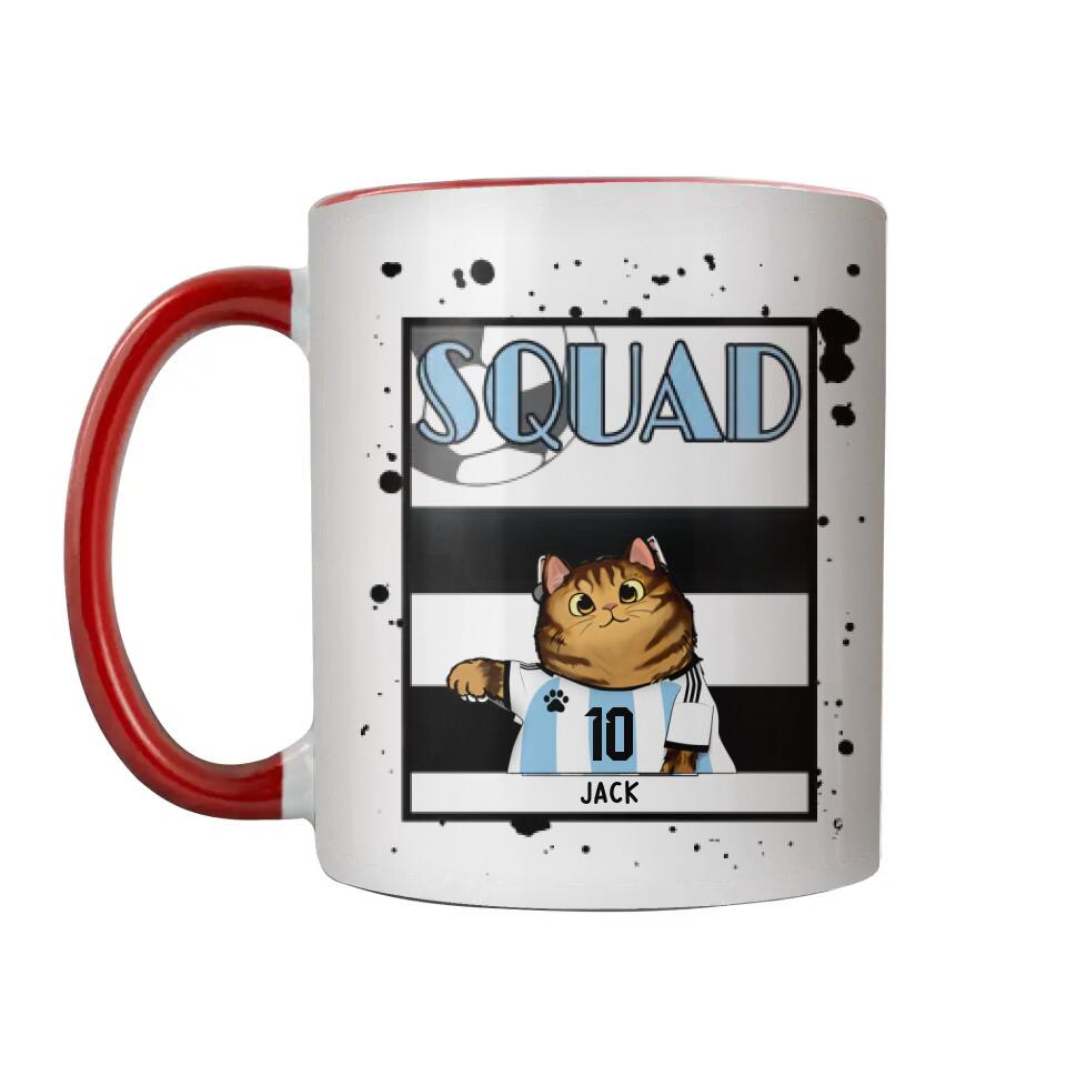 Personalized Cat Squad Printed Accent Mug PNHY2012