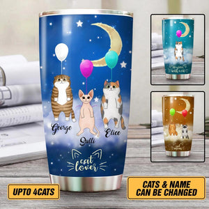 Personalized Cat Lover Tumbler Printed PNHY2012