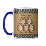 Personalized I Run On Caffeine Cats And Cuss Words Cat Printed Accent Mug QTHQ2112