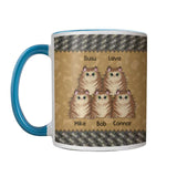 Personalized I Run On Caffeine Cats And Cuss Words Cat Printed Accent Mug QTHQ2112