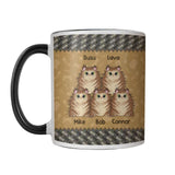Personalized I Run On Caffeine Cats And Cuss Words Cat Printed Accent Mug QTHQ2112