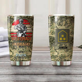 Personalized Austrian Veteran/Soldier Rank Camo Tumbler Printed QTHQ2012