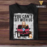 Personalized You Can't Sit With Us Dog Jeep Tshirt Printed 22DEC-DT21