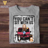 Personalized You Can't Sit With Us Dog Jeep Tshirt Printed 22DEC-DT21